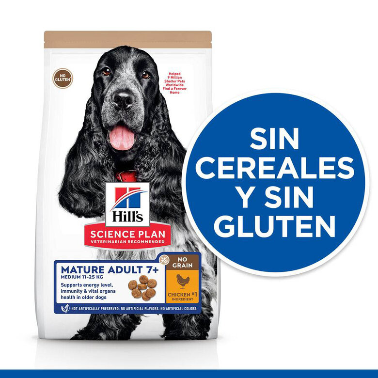 Hill's Science Plan No Grain Mature Medium Pollo image number null